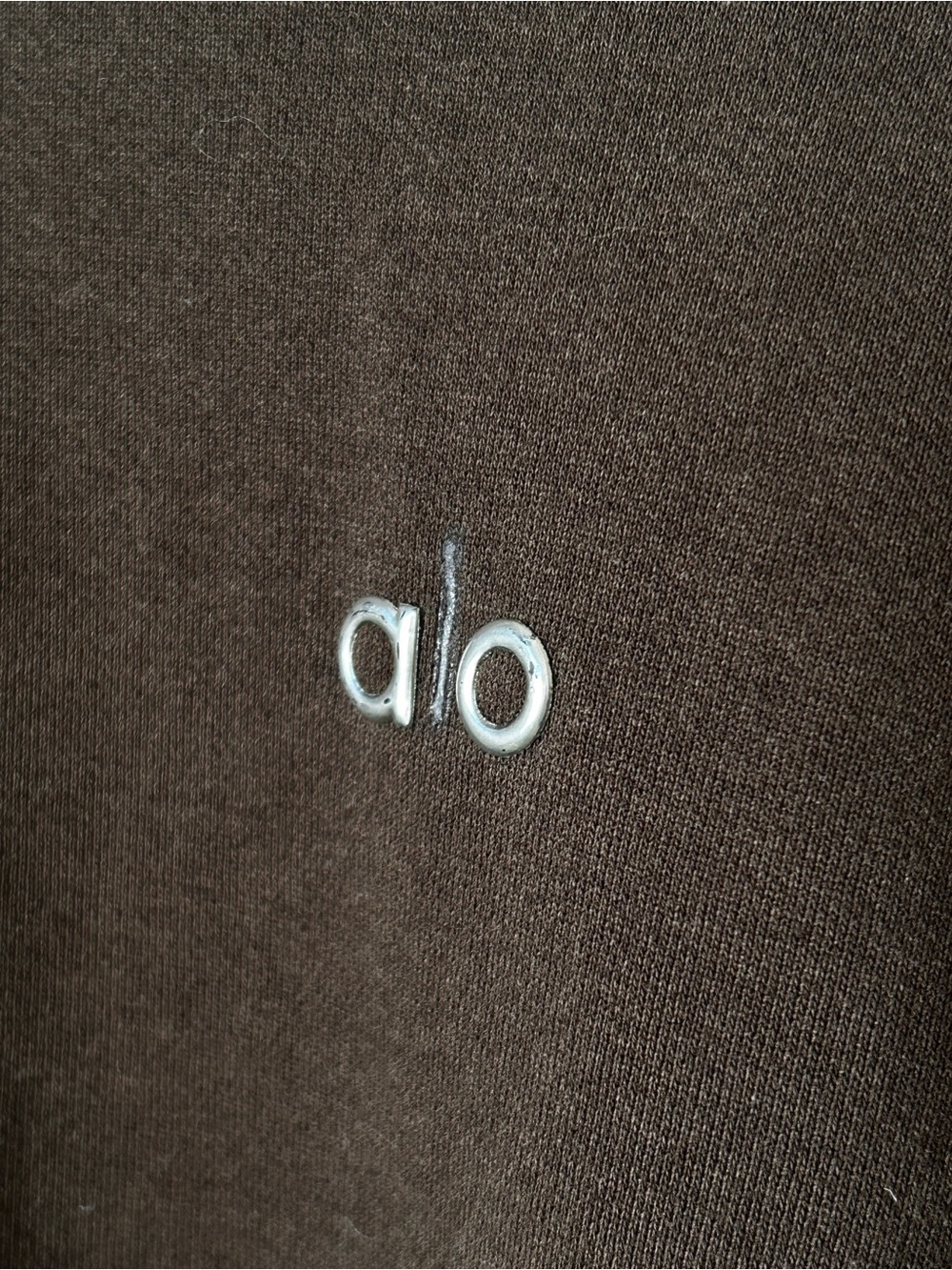 ALO Accolade Crew Neck Sweatshirt - Espresso Brown | Size L - Picture 8 of 10